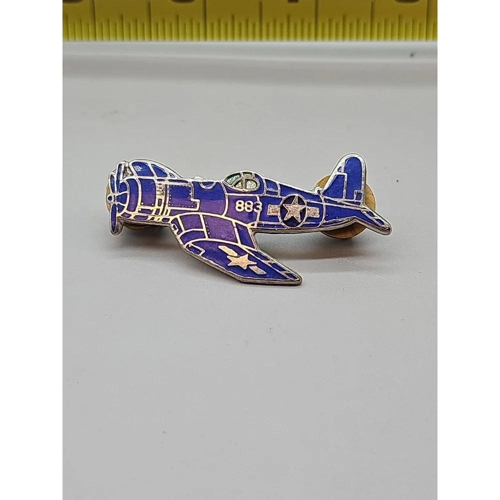 XL F4U CORSAIR VOUGHT US NAVY MARINES USS HAT PIN UP WW 2 Boyington TIE TAC Hat‎